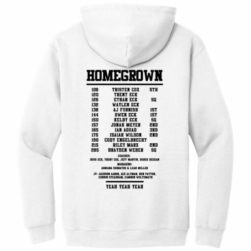 2023 Indians Wrestling State Champs Cotton Hoodie - Image 2