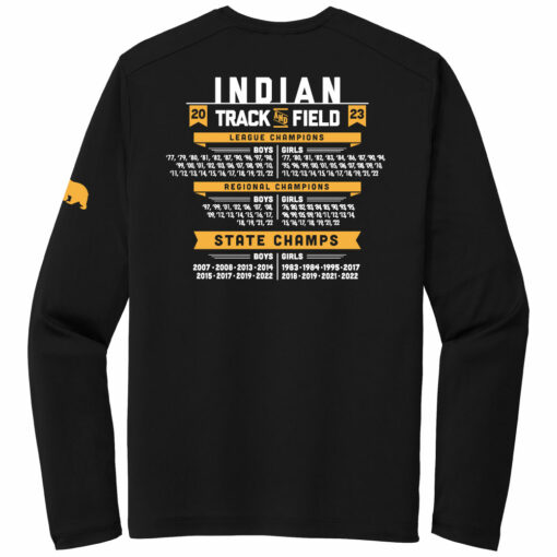 2023 Indians Track Long Sleeve Performance Tee - Image 2