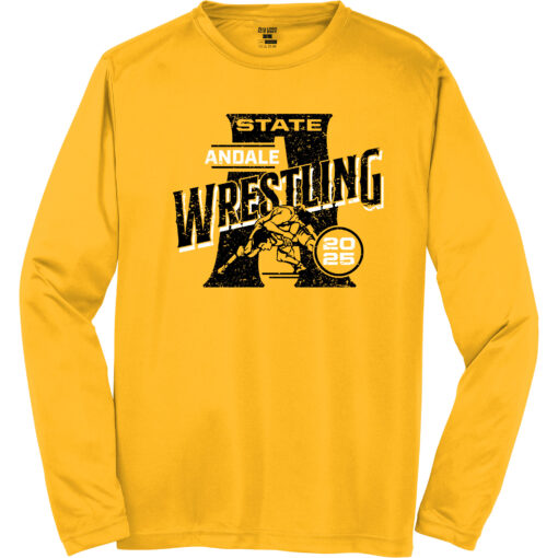 2025 Indians Wrestling State Bound Performance Long Sleeve Tee