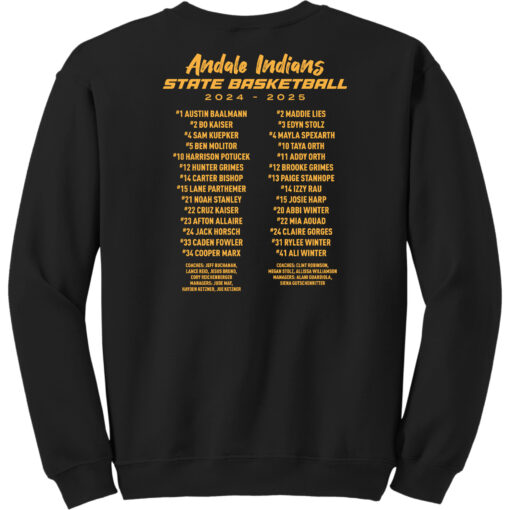 2025 Indians Basketball State Sweatshirt - Image 2