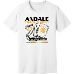 2025 Indians Track State Champs Bella+Canvas Short Sleeve Combed Cotton Tee