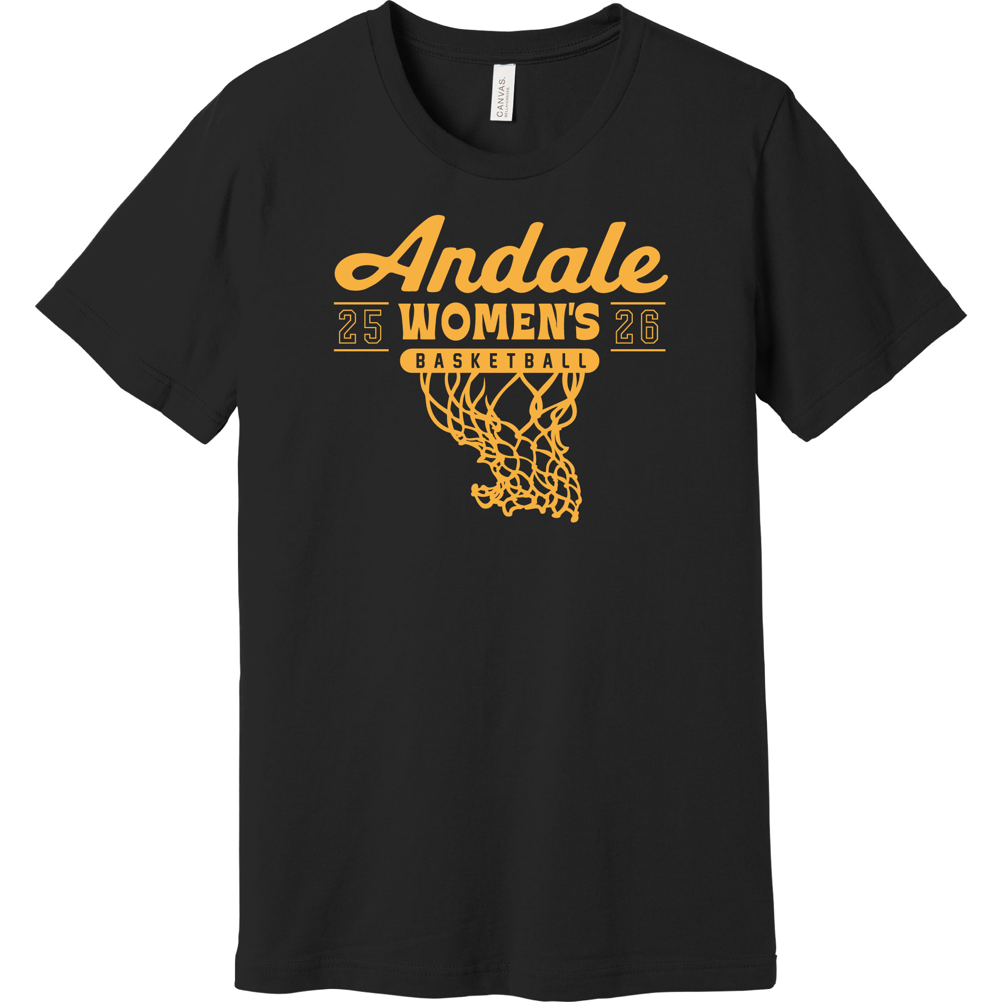 2025 Indians Girls Basketball Bella+Canvas Short Sleeve Combed Cotton Tee