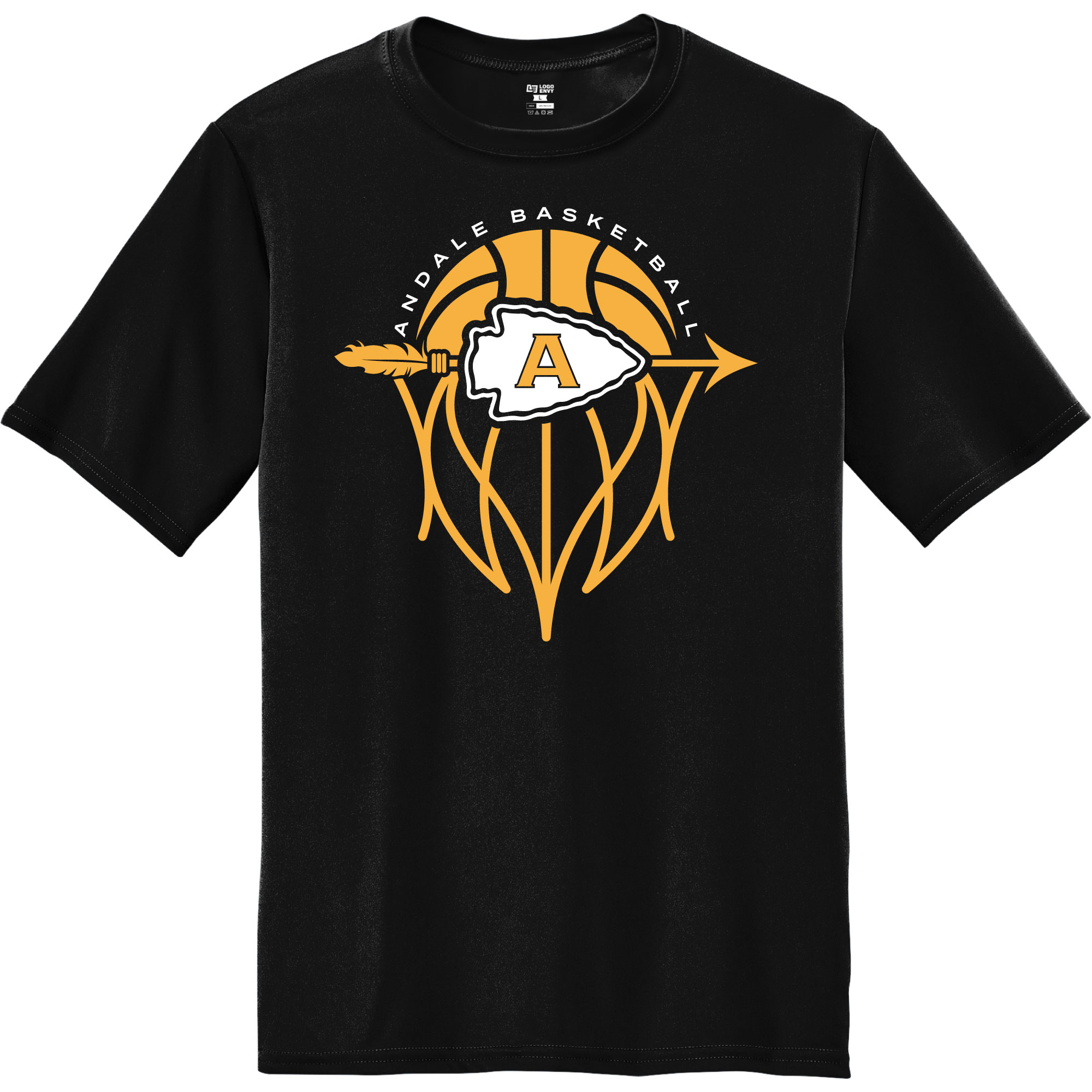 2025 Indians Boys Basketball Short Sleeve Performance Tee