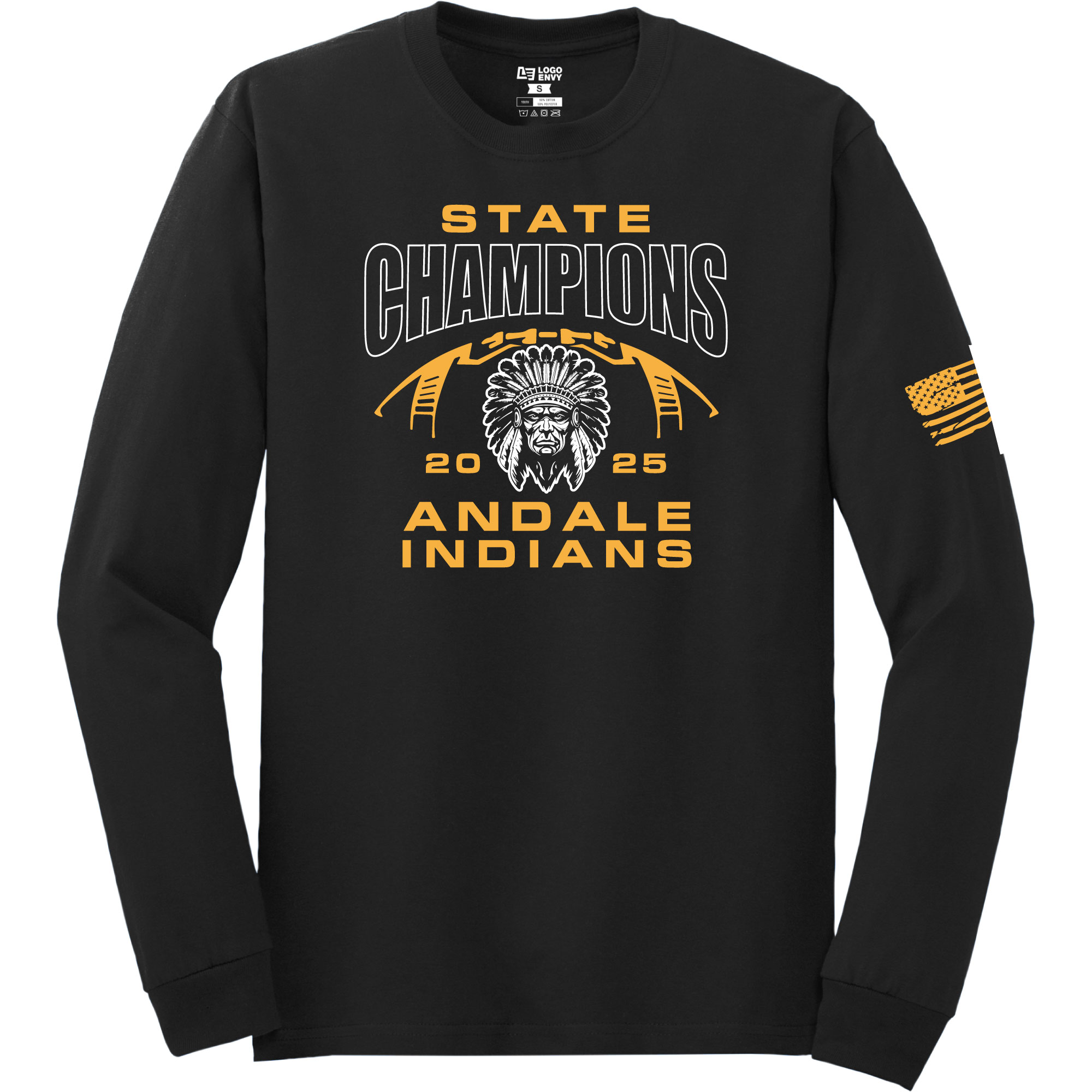 2026 Andale Football Champs Long Sleeve Tee