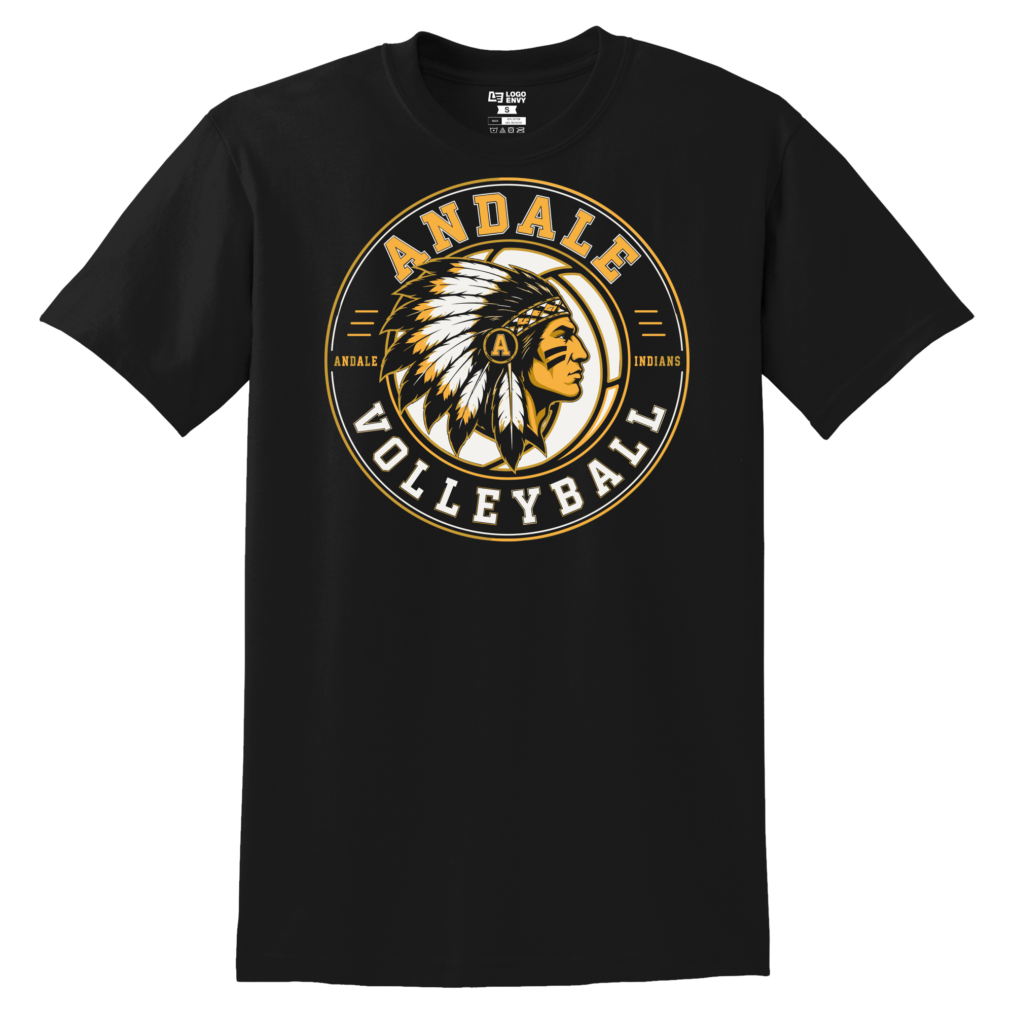 2026 Indians Volleyball Heritage Short Sleeve Tee