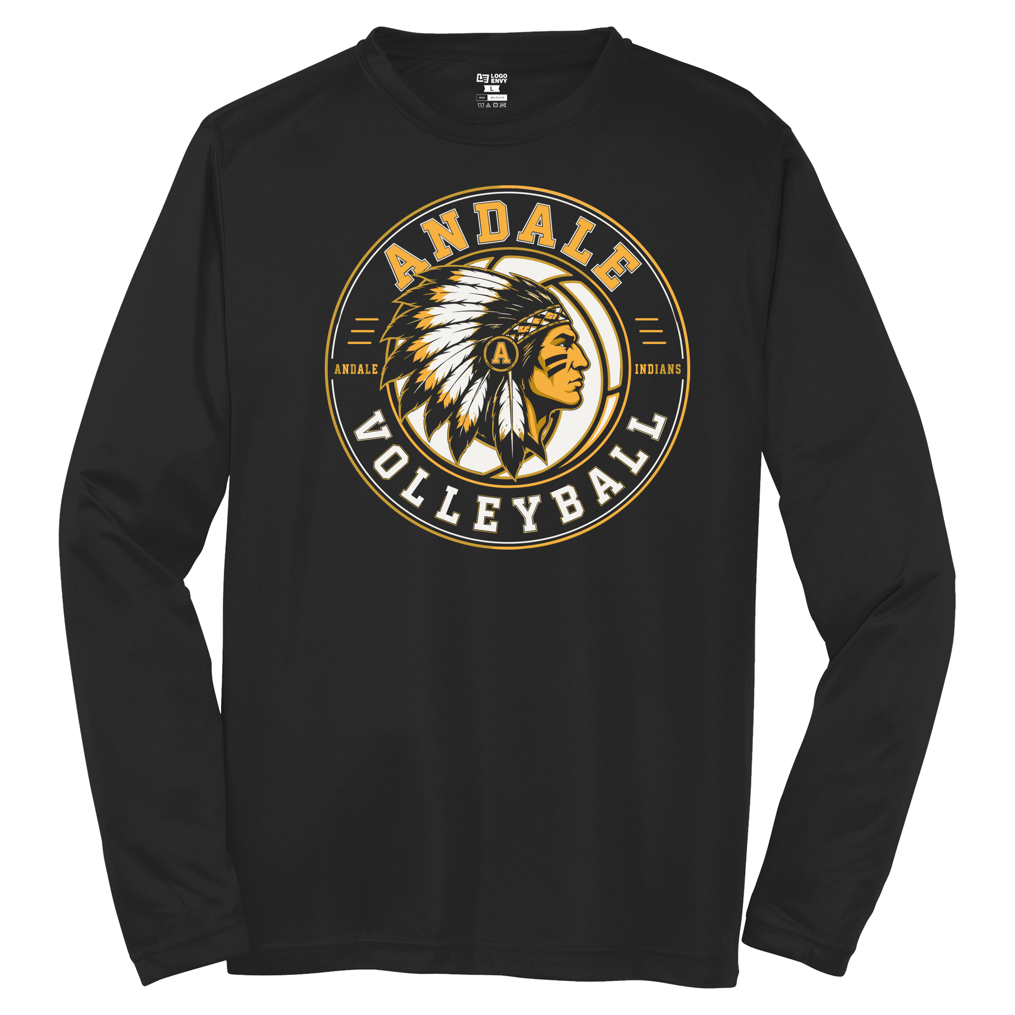 2026 Indians Volleyball Heritage Performance Long Sleeve Shirt