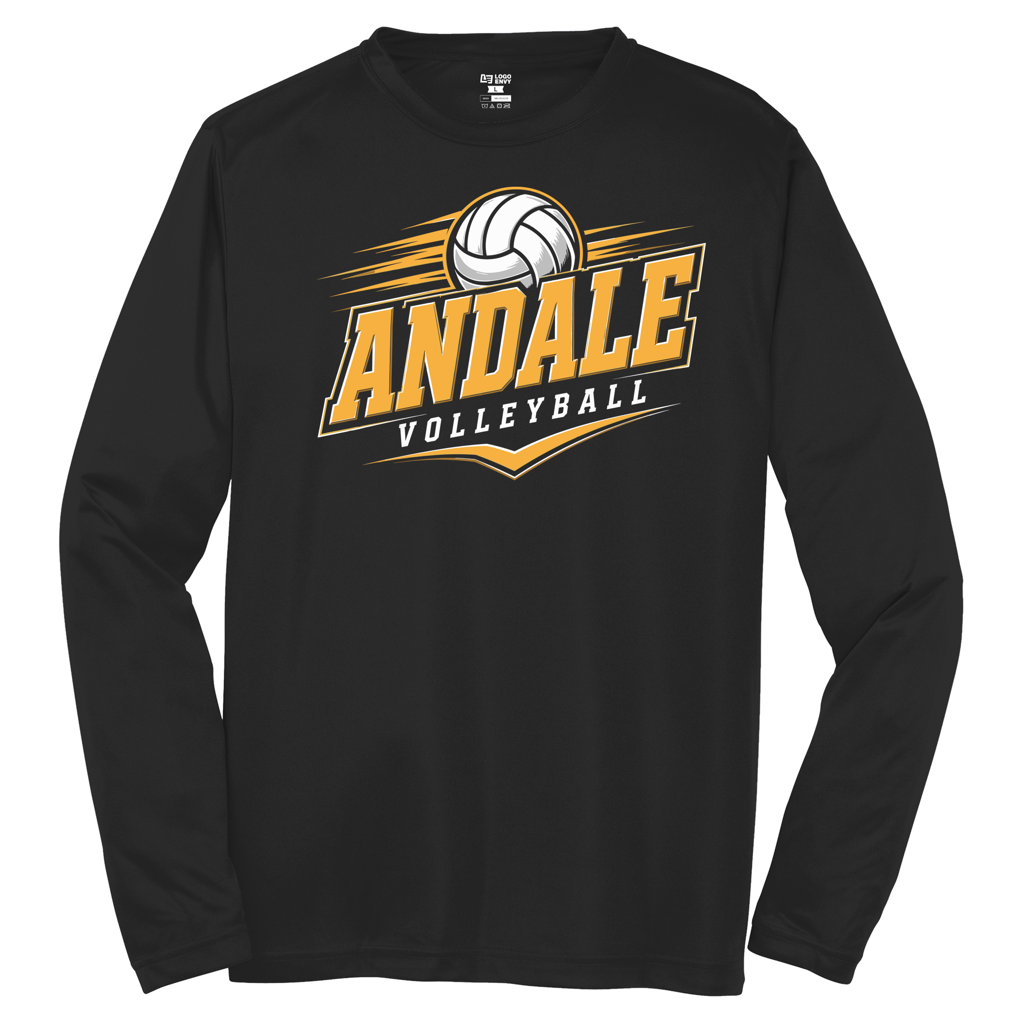 2026 Indians Volleyball Velocity Performance Long Sleeve Shirt